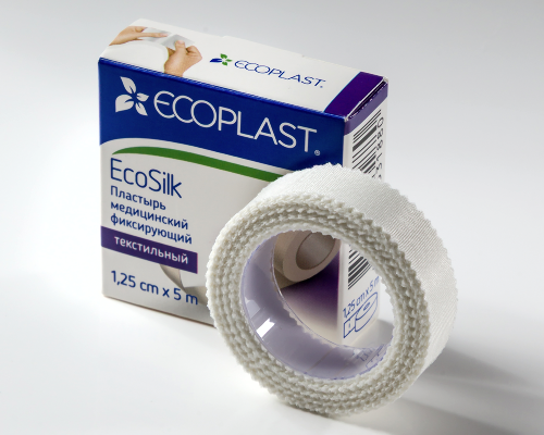 ECOPLAST ПЛАСТЫРЬ ECOSILK МЕДИЦИНСКИЙ ФИКСИРУЮЩИЙ ТЕКСТИЛЬНЫЙ