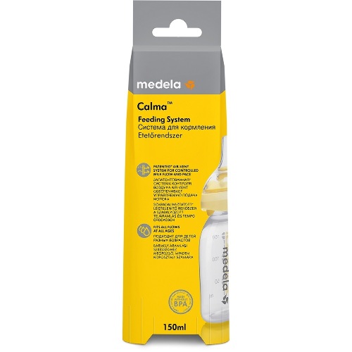 Medela система для кормления calma с контейнером/бутылочкой 150 мл