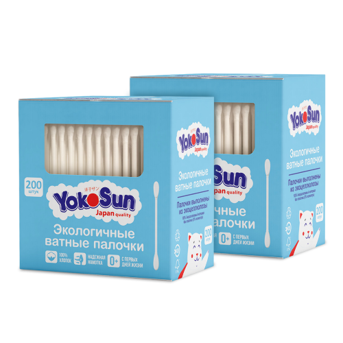 Купить Yokosun ватные палочки 200 шт. в Москве Yokosun ватные палочки 200 шт.