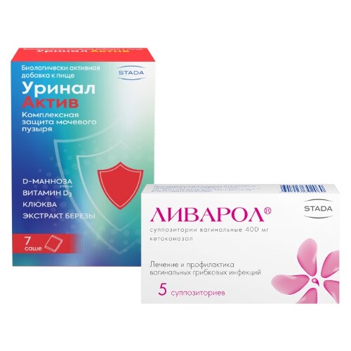 Набор для здоровья женщин Уринал Актив №7 и Ливарол суп. №5 по специальной цене