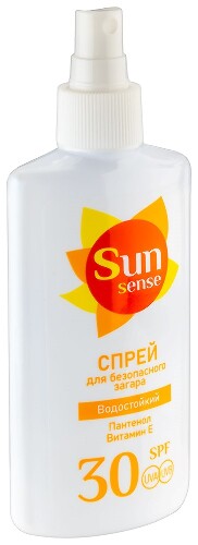 Sun sense спрей для безопасного загара spf30 водостойкий 150 мл