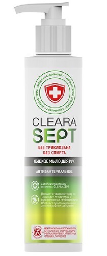 Купить Clearasept мыло жидкое антибактериальное для рук 200 мл цена