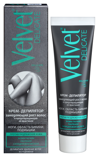 Velvet крем- депилятор замедляющий рост волос и предотвращающий их врастание 100 мл