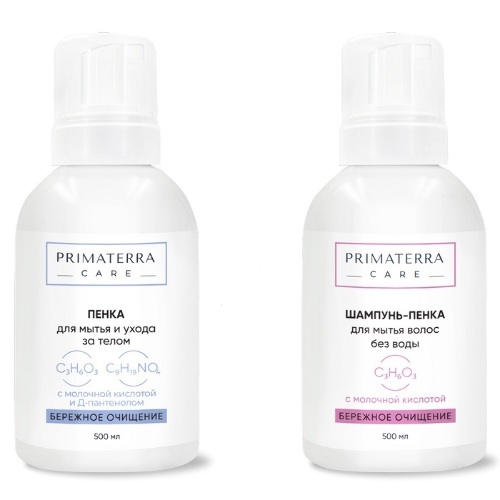 Набор Primaterra Care Пенка 500мл + Шампунь 500мл