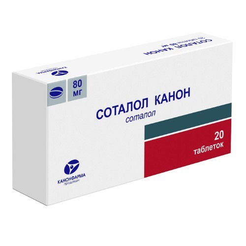 Купить Соталол канон 80 мг 20 шт. таблетки цена