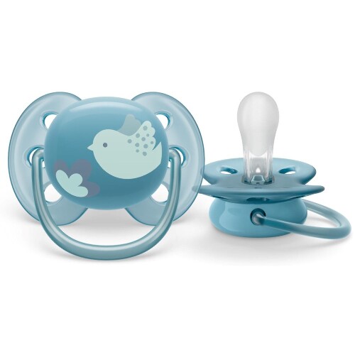 Avent соска-пустышка силиконовая ultra soft 6-18 мес 2 шт. scf091/15