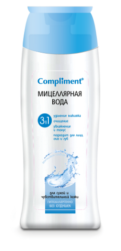 Купить Compliment мицеллярная вода 3 в 1 200 мл цена