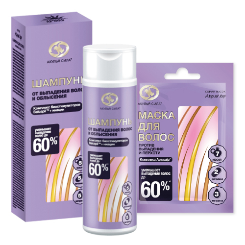 Набор Акулья сила: Шампунь от выпадения волос + Маска от выпадения волос