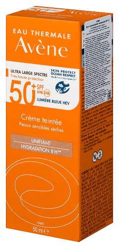 Avene крем солнцезащитный тонирующий spf50+ 50 мл