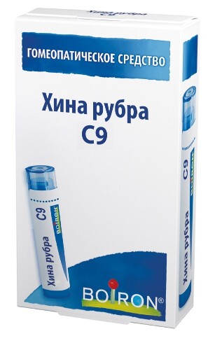 Купить Хина рубра с9 гомеопатический монокомпонентный препарат растительного происхождения 4 гр гранулы гомеопатические цена