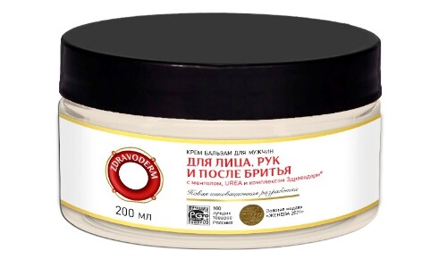 Купить Zdravoderm крем бальзам для мужчин для лица рук и после бритья с ментолом urea и комплексом здраводерм 200 мл цена