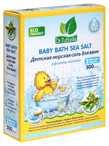 Dr tuttelle соль для ванн морская детская с чередой 500 гр