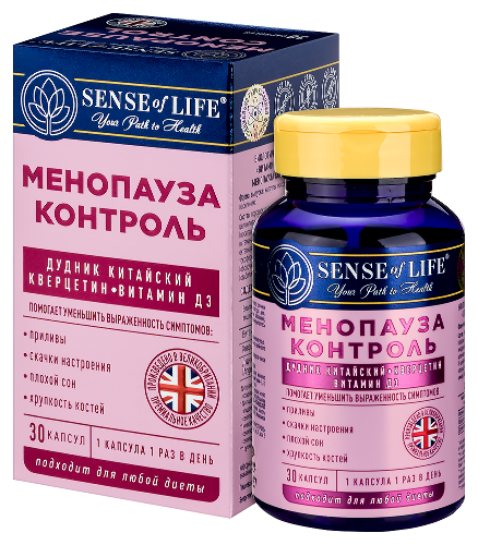 SENSE OF LIFE ВИТАМИННЫЙ КОМПЛЕКС МЕНОПАУЗА КОНТРОЛЬ