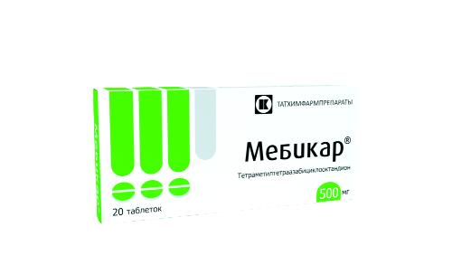 Мебикар 500 мг 20 шт. таблетки