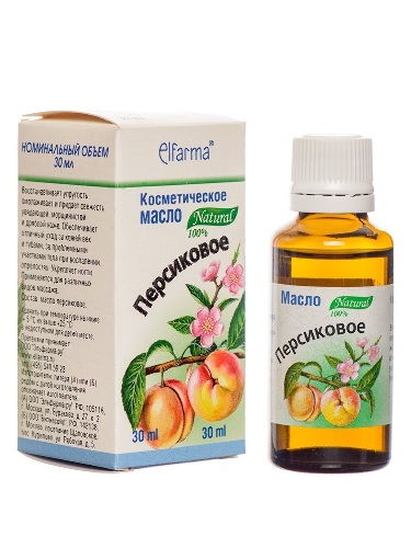 Elfarma масло косметическое персиковое 30 мл в индивидуальной упаковке/