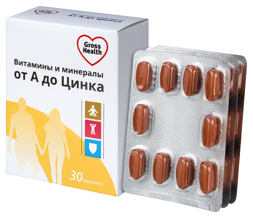 ВИТАМИНЫ И МИНЕРАЛЫ ОТ А ДО ЦИНКА