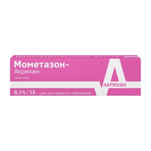 Купить Мометазон-акрихин 0,1% крем для наружного применения 15 гр цена