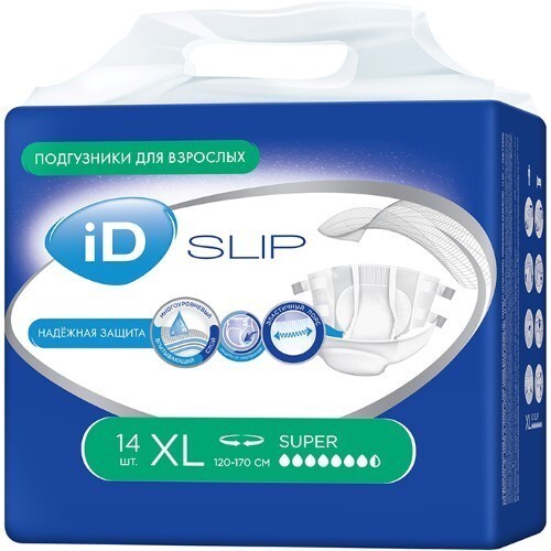 SLIP SUPER ПОДГУЗНИКИ ДЛЯ ВЗРОСЛЫХ