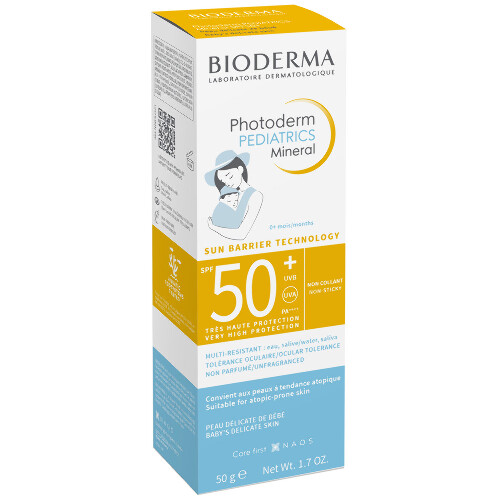 Bioderma photoderm крем для лица и тела солнцезащитный детский spf50+ 50 гр