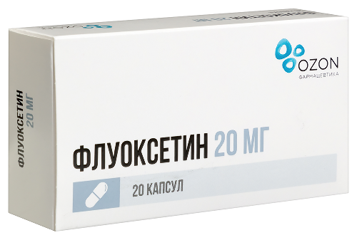 Флуоксетин 20 мг 20 шт. капсулы