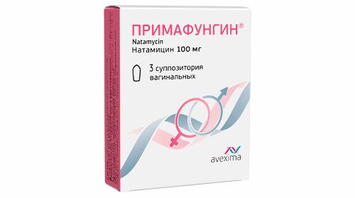 Примафунгин 100 мг 3 шт. суппозитории вагинальные