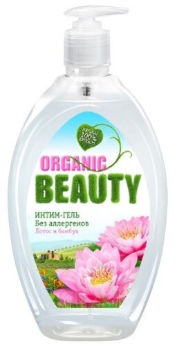 Купить Organic beauty интим-гель для интимной гигиены лотос и бамбук 500 мл цена