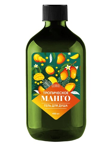 Купить Clario гель для душа тропическое манго 400 мл цена