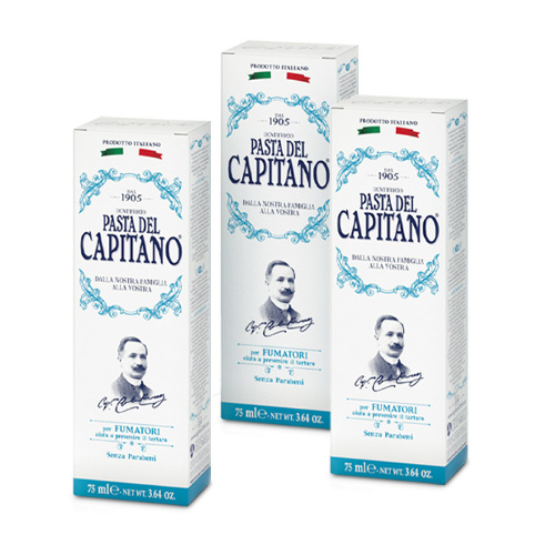 Набор 3=2: PASTA DEL CAPITANO  зубная паста от зубного камня для курящих 75мл