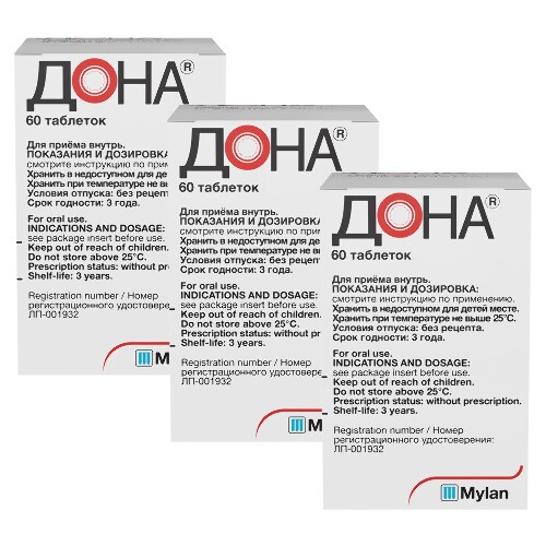 НАБОР ДЛЯ СУСТАВОВ! 3 уп Дона таб №60 со скидкой 480 рублей