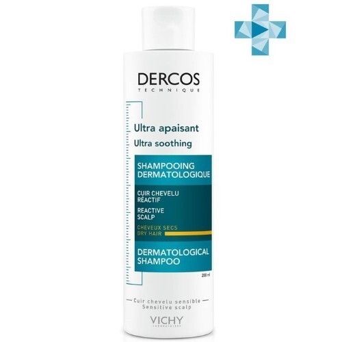 Купить VICHY DERCOS УСПОКАИВАЮЩИЙ ШАМПУНЬ-УХОД ДЛЯ СУХИХ ВОЛОС 200МЛ цена