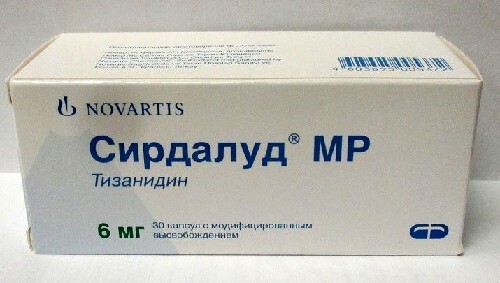 Сирдалуд мр 6 мг 30 шт. капсулы с модифицированным высвобождением