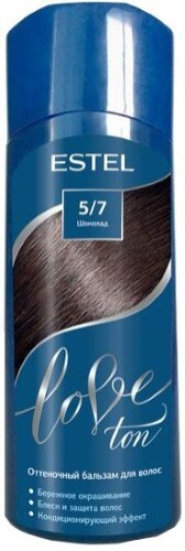 Love ton оттеночный бальзам для волос тон 5/7 шоколад 150 мл