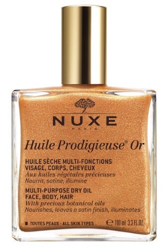 Купить Nuxe huile prodigieuse or масло мерцающее сухое для лица тела и волос 100 мл цена