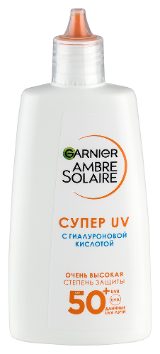 Garnier ambre solaire флюид увлажняющий солнцезащитный супер uv spf50+ 40 мл