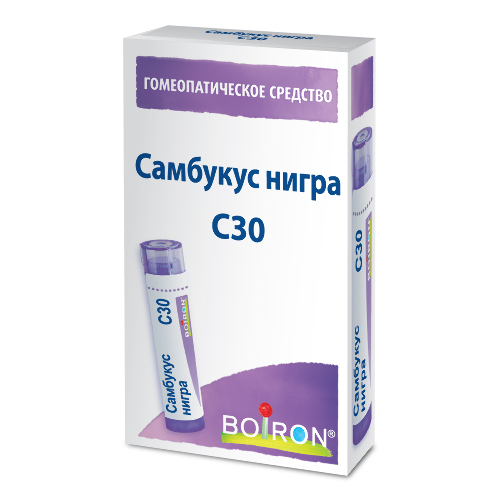 Купить Самбукус нигра с30 гомеопатический монокомпонентный препарат растительного происхождения 4 гр гранулы гомеопатические цена