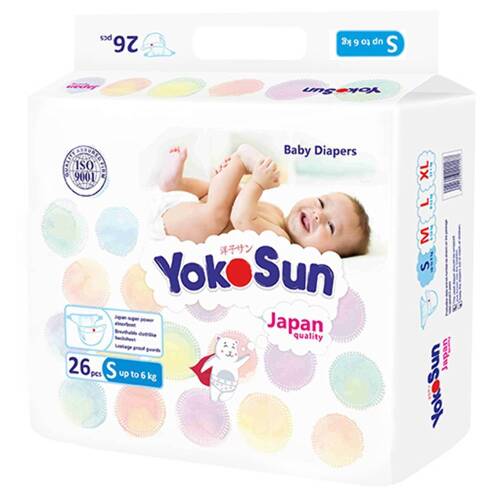 Купить Yokosun подгузники детские размер s/до 6 кг/ 26 шт. цена