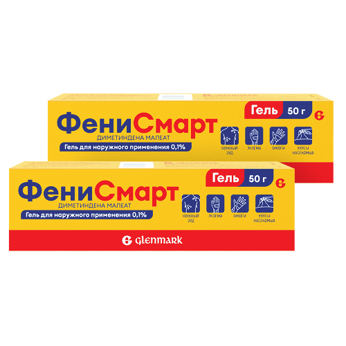 Набор из 2 уп. Фенисмарт 0,1% 50,0 гель д/наруж прим
