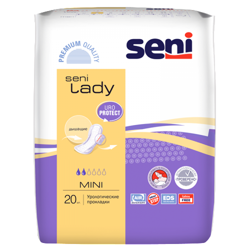 Купить Seni lady mini урологические прокладки/вкладыши для женщин 20 шт. цена