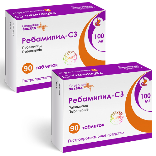 Набор Ребамипид-СЗ таб. 100 мг № 90 - 2 уп. по специальной цене