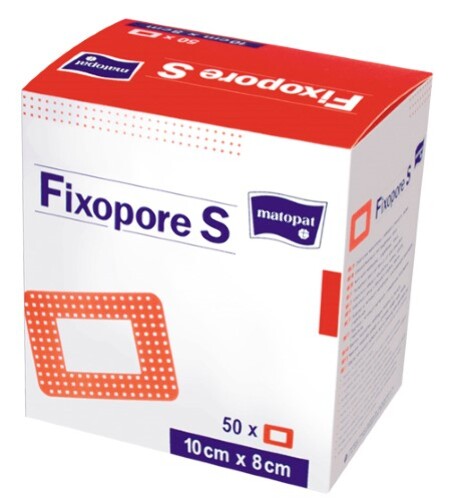 Купить Matopat повязка стерильная fixopore s из нетканого материала с впитывающей прокладкой 10х8 см 50 шт. цена