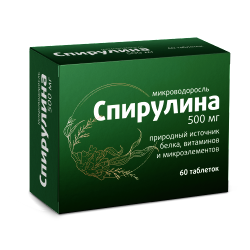 Купить Витамир спирулина 500 мг 60 шт. таблетки массой 509 мг цена