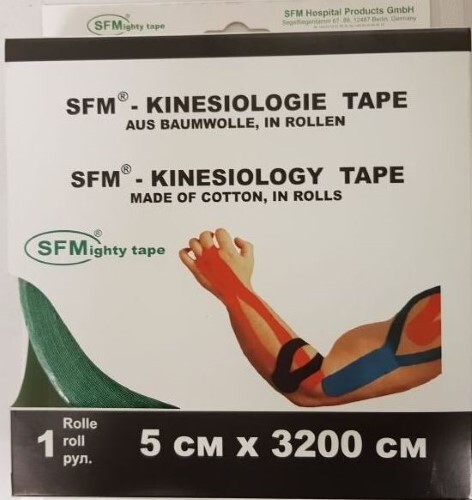 ЛЕНТА КИНЕЗИОЛОГИЧЕСКАЯ SFM-PLASTER В РУЛОНЕ 5Х3200СМ
