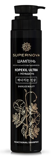 Supernova шампунь против сильного выпадения волос kopexil ultra + женьшень 350 мл - цена 399.90 руб., купить в интернет аптеке в Ставрополе Supernova шампунь против сильного выпадения волос kopexil ultra + женьшень 350 мл, инструкция по применению