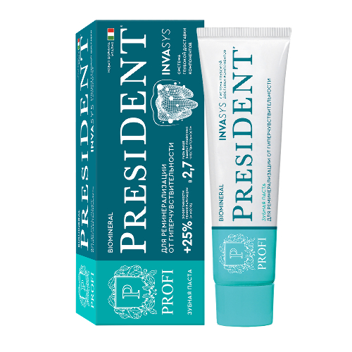 President profi зубная паста biomineral 90 гр