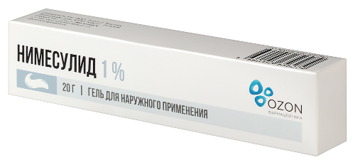 НИМЕСУЛИД 1% 20,0 ГЕЛЬ Д/НАРУЖ ПРИМ