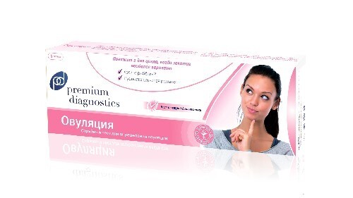 Купить ТЕСТ ДЛЯ ОПРЕДЕЛЕНИЯ ОВУЛЯЦИИ PREMIUM DIAGNOSTICS N5 цена