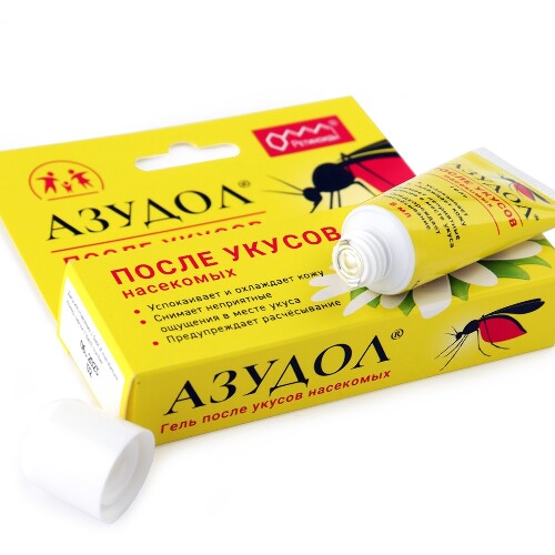 Азудол гель для ухода за кожей после укусов насекомых 8 мл