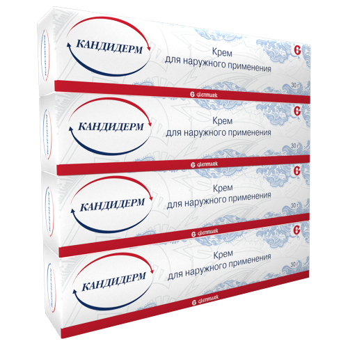 Набор при дерматите Кандидерм крем 30 г из 4 уп со скидкой
