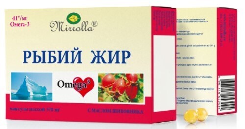 Мирролла рыбий жир с масляный шиповника 100 шт. капсулы