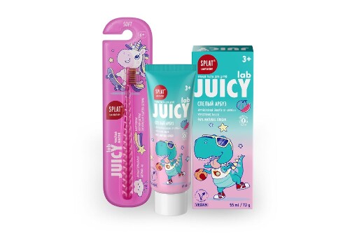 Купить Зубная паста детская СПЛАТ juicy lab со фтором вкус арбуз 72 гр цена